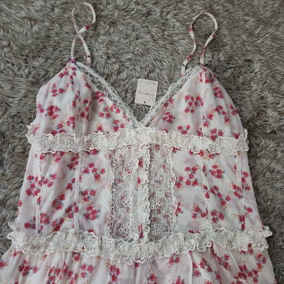 Intimately Free People Heart Desire‎ Bodysuit Dress True Ivory Combo Women's XL - Picture 4 of 12